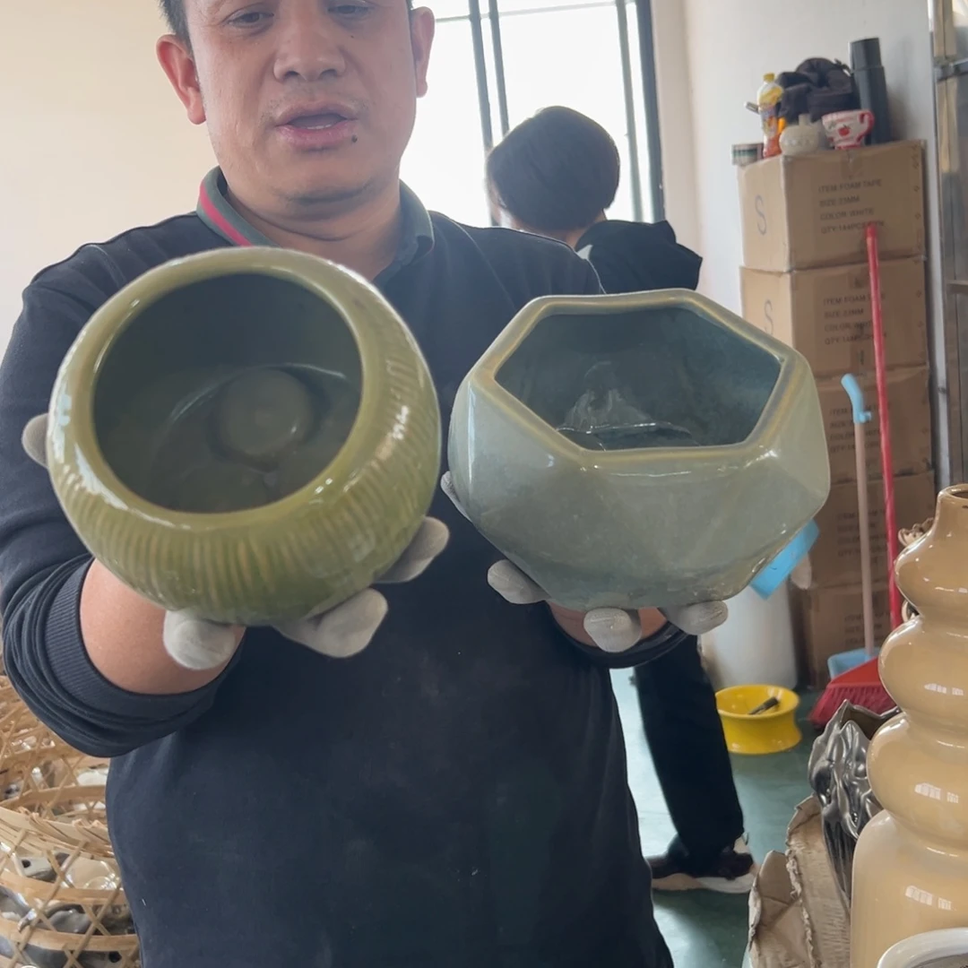 摆件12 号高中低温陶瓷工艺瓶（部分微瑕）