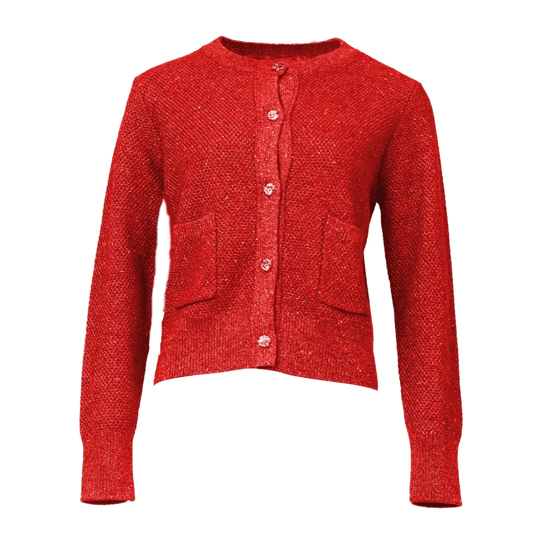 冬女装毛衫13233安可拉红