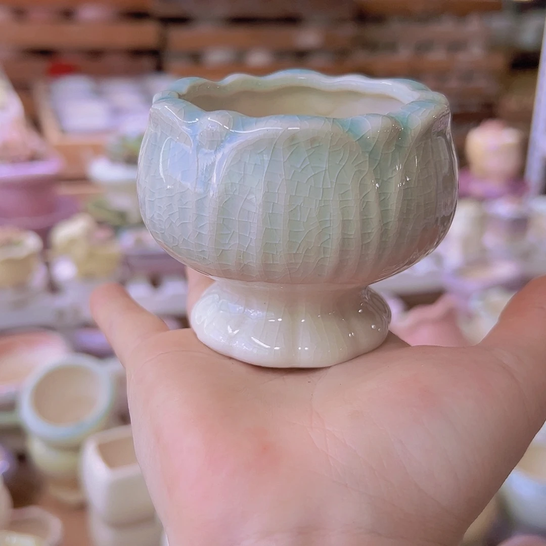 陶瓷花盆当场满12包邮