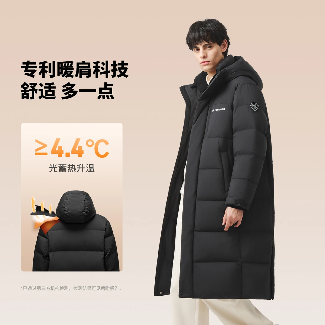 坦博尔男士泡芙长款面包25新款宽松休闲保暖外套TA5530821D