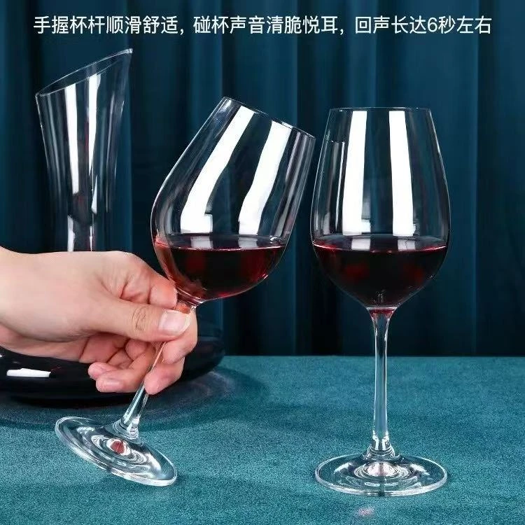 欧式中国风高脚款法式创意透明博若莱高脚杯（到手2只）