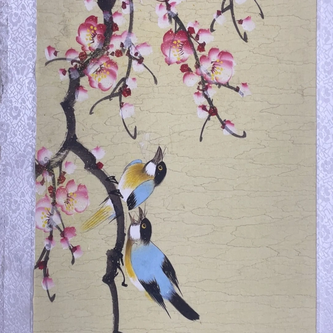 国画老师手绘带装裱w