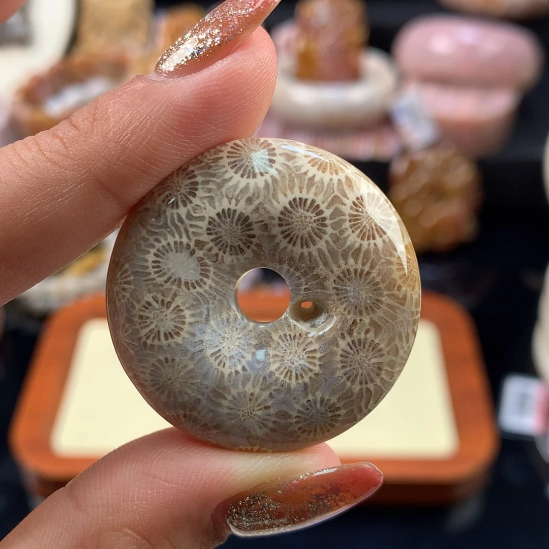 【闪购商品】硅化珊瑚（珊瑚玉）未镶嵌颈饰1号上新吊坠