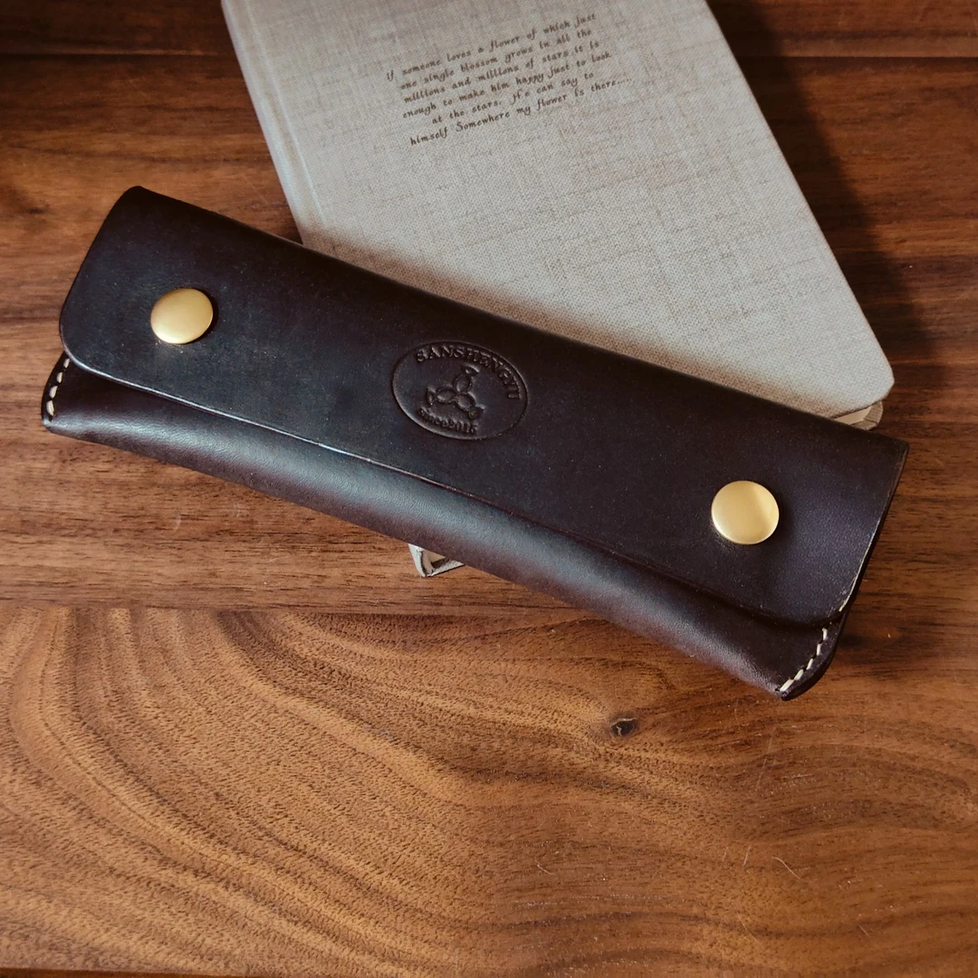 三笙鱼SANSHENGYU 【1854工装风笔袋】（可放3-5支笔）——手作定制系列