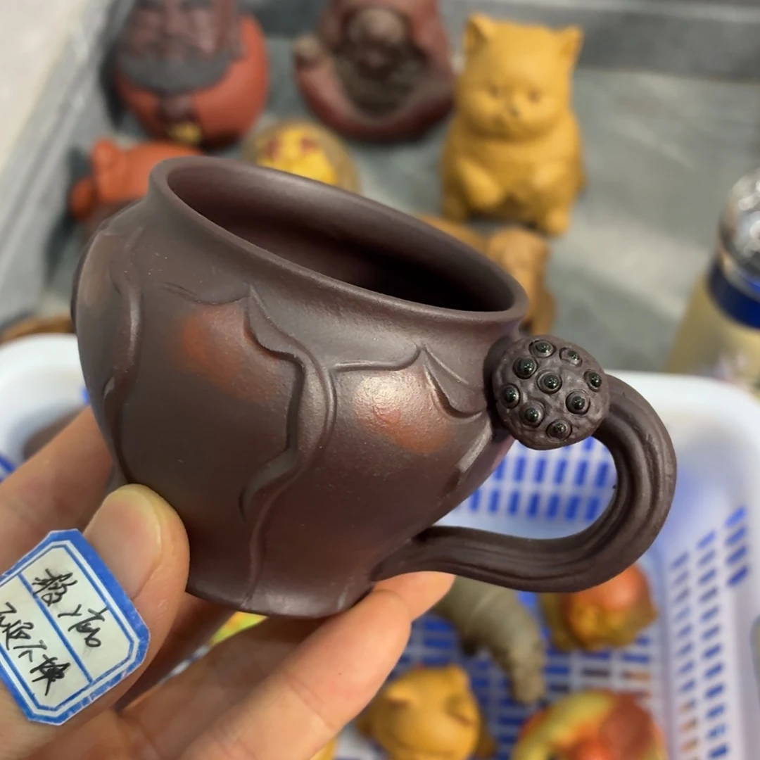 紫砂茶杯瑕疵不退不换介意勿拍