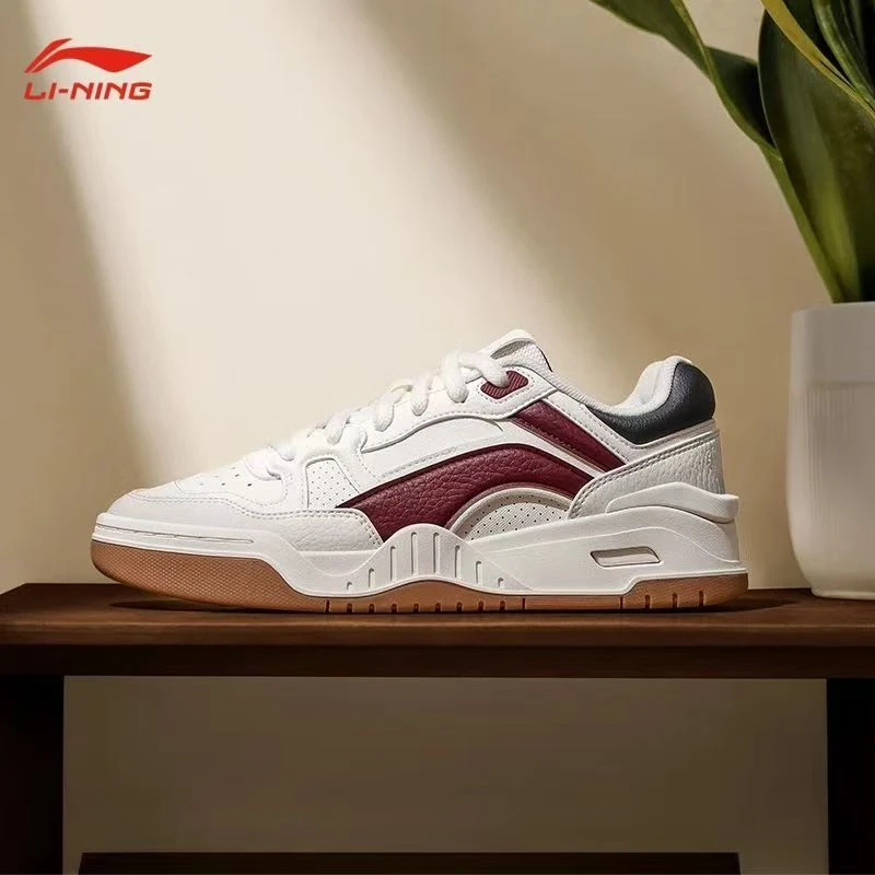 李宁月白2.0休闲鞋秋冬款板鞋小白鞋柔软舒适百搭运动鞋AGCU275-2