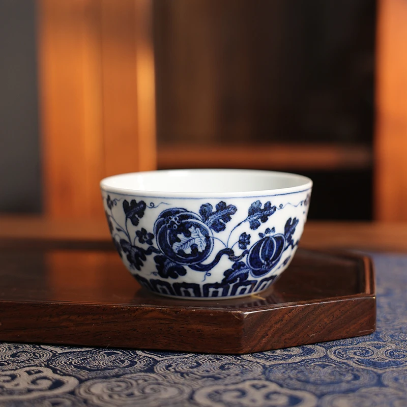 【小乔赏瓷】景德镇纯手工手绘西瓜杯茶杯高端茶具moshe368.