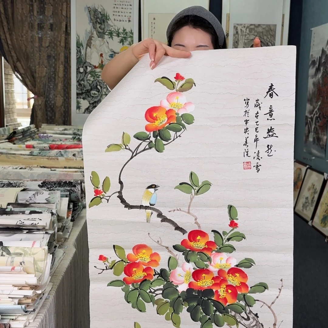 纯手绘国画作品好看