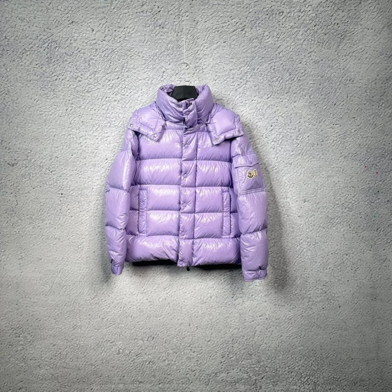 98 Moncler 蒙口/盟可睐 薰衣草色双袖标紫色Maya  /1码