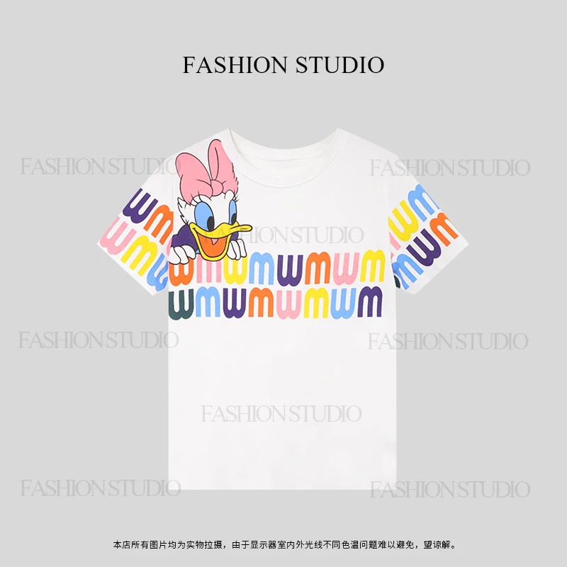 【LL】2025春夏新款百搭时尚T恤简约显瘦短袖上衣115