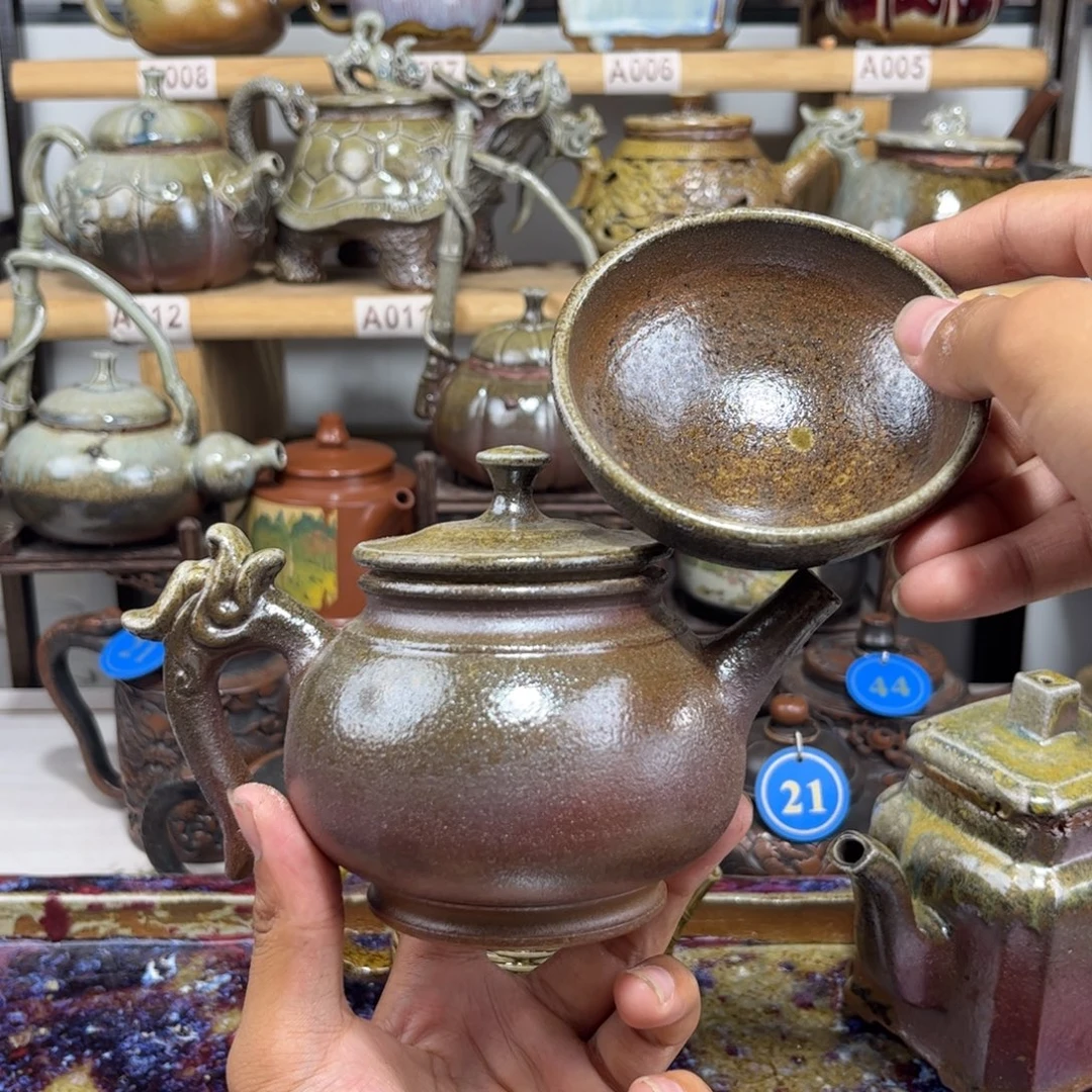 建水紫陶230cc建水紫陶传承纯裸坯柴烧