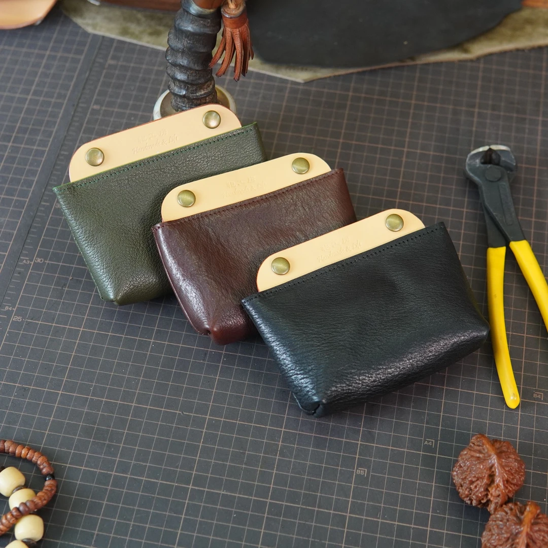 杭城匠作真皮手拿文玩手串收拾收纳包零钱包时尚复古多功能