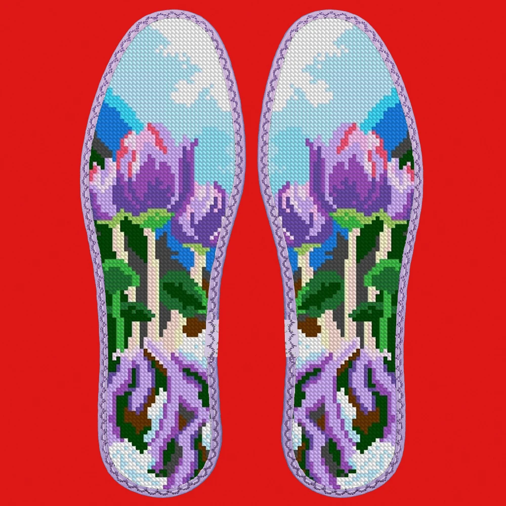 41码小格十字绣鞋垫2可选花样(直播间福利）