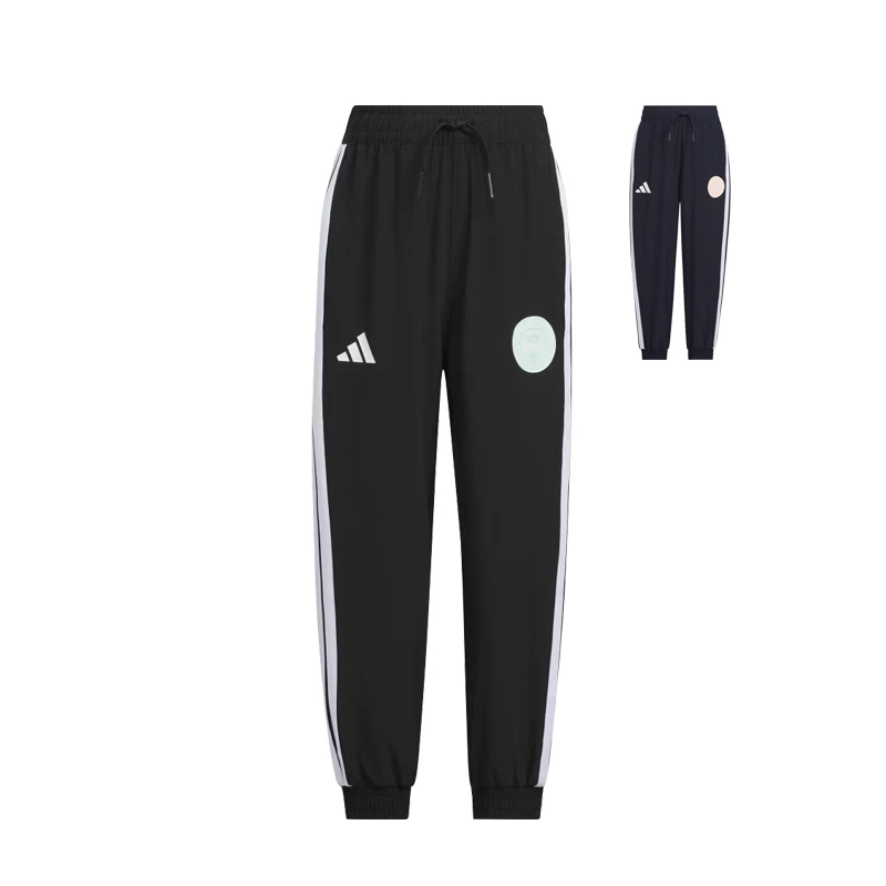 Adidas阿迪达斯儿童装25夏新男女小童高腰凉感透气运动长裤KC1547