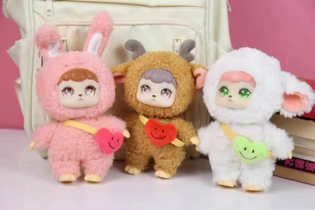 正版可可动物游记毛绒公仔可动骨架玩偶玩具