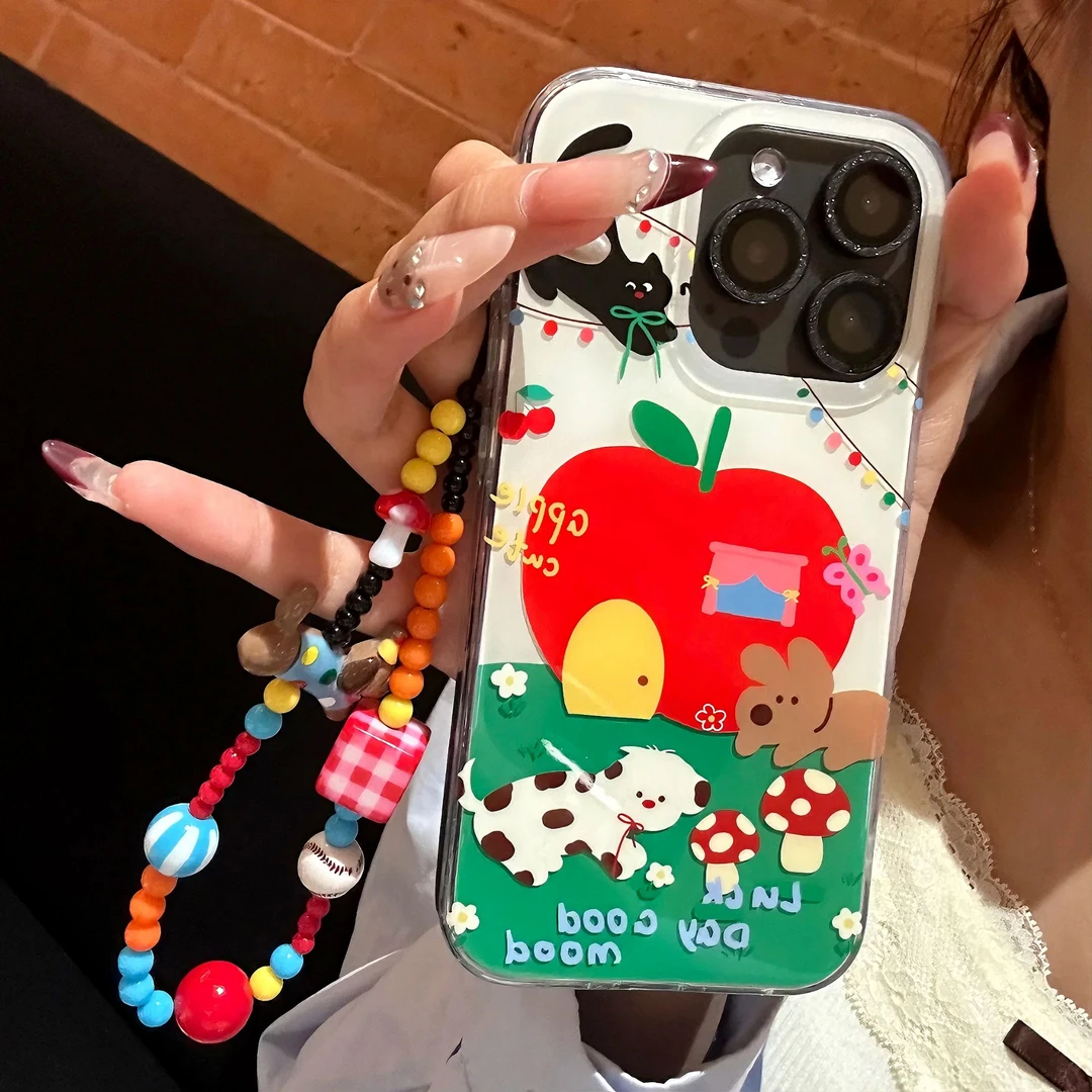 雅天立苹果房子小狗适用苹果16iPhone1514手机壳华为vivo小米oppo