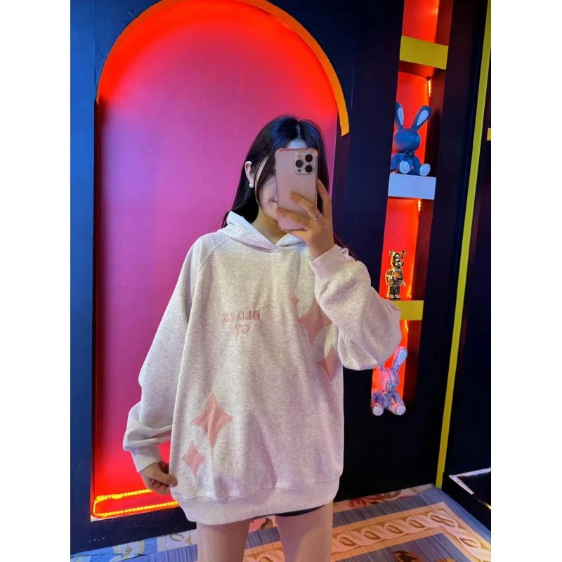 新款时尚宽松男女同款轻奢重工宽松百搭设计师卫衣-232