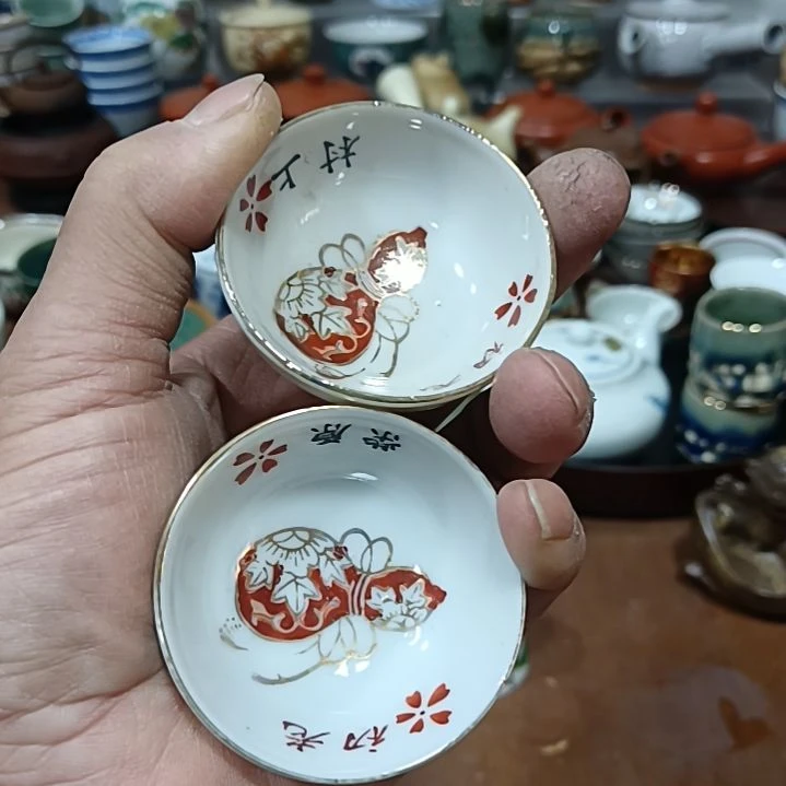 瓷片茶杯茶壶茶碗汤吞碟