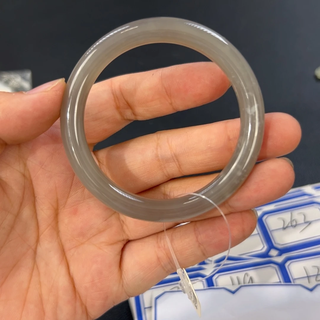 和田玉手镯未镶嵌51.5圈围106