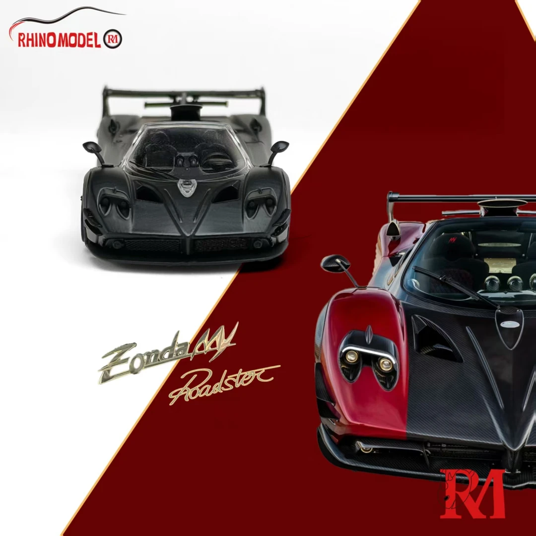 【现货】Rhino Model 1:64 宗塔Zonda 760 MY定制版宝石红 合金模型