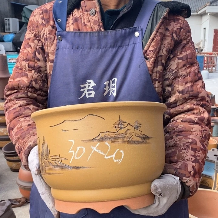 紫砂花盆紫砂花盆