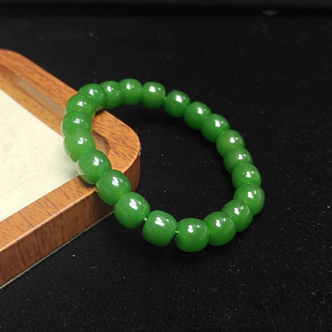 [停业清货]俄碧菠菜绿10m直切手串-260-多样性发一