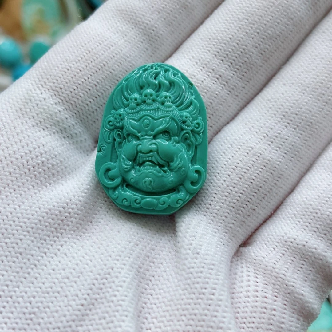 绿松石未镶嵌大黑天