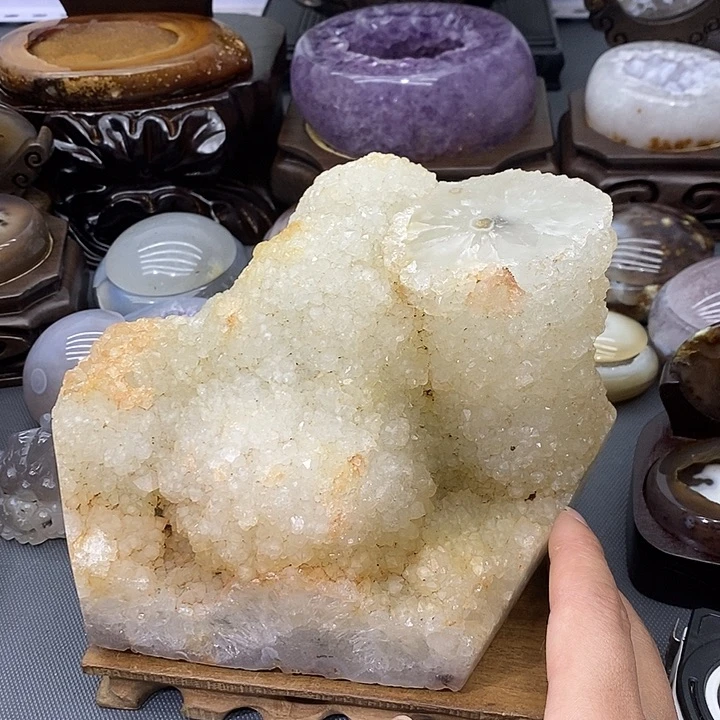 未镶嵌紫晶摆件水晶原石8kg