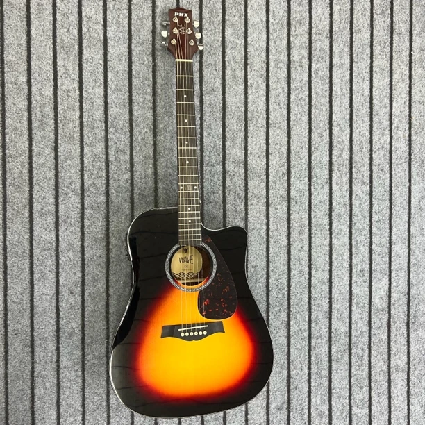41寸精品单板亮光正品带电箱插音箱带调音功能