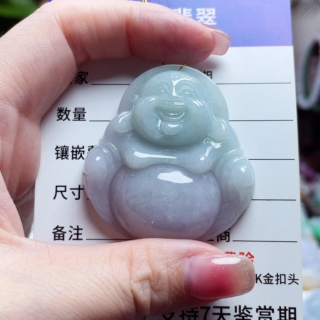 翡翠未镶嵌颈饰佛公20