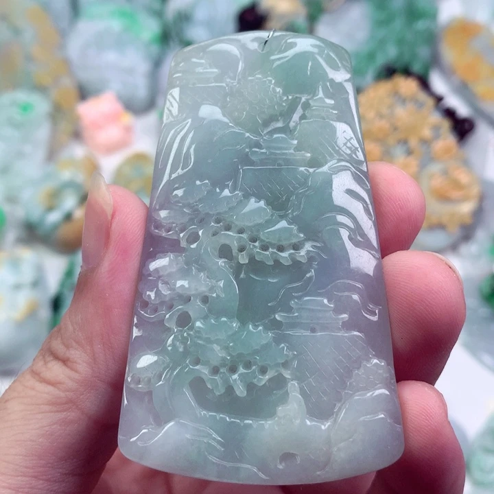 翡翠未镶嵌吊坠(不含链)