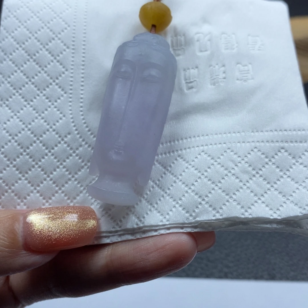 沐***兮未镶嵌定制翡翠佛首