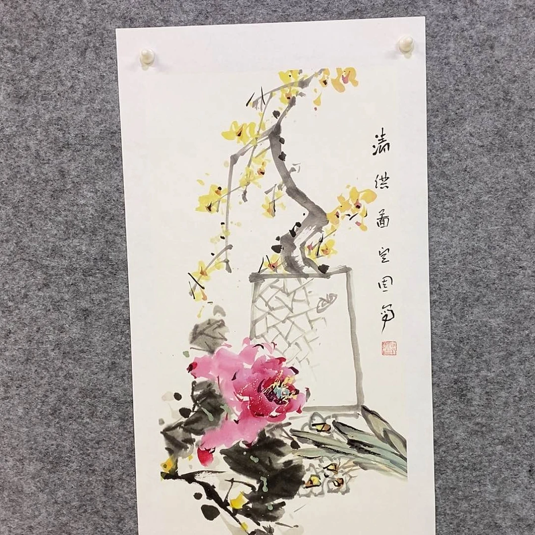国画尚定固国画作品