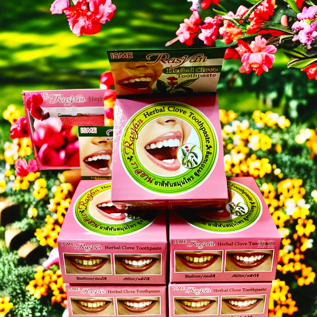 RASYAN原装泰国洁牙粉牙膏减轻烟渍茶渍咖啡渍清新亮白牙粉不含氟
