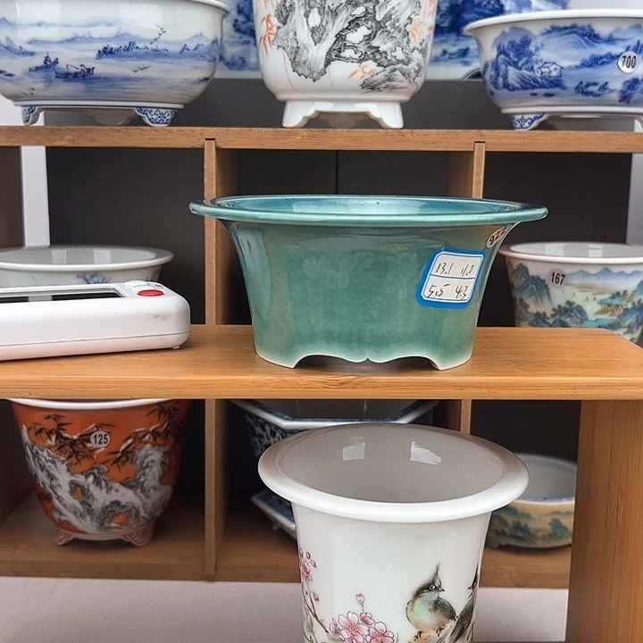 红陶后*人手工盆景花盆