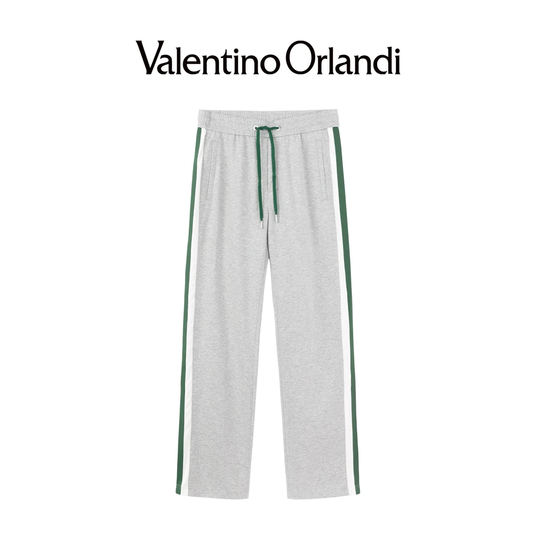 Valentino orlandi男士夏季时尚百搭条纹休闲裤
