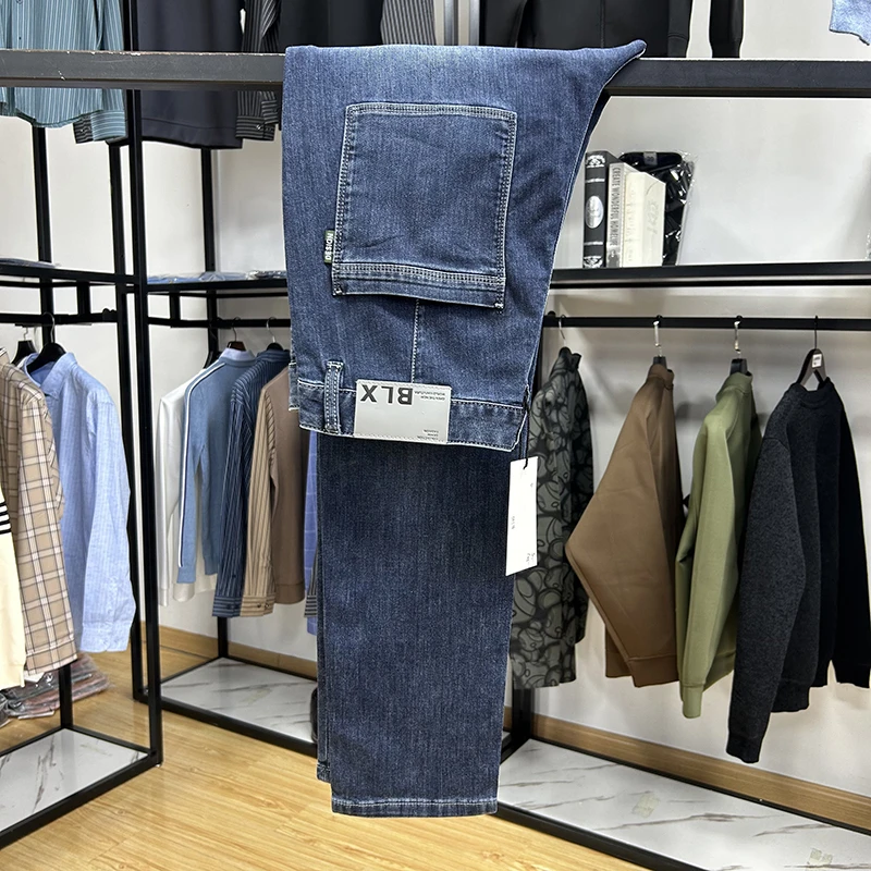 弹力修身基础百搭牛仔男裤春夏季新品水洗猫须长裤Y5T0245