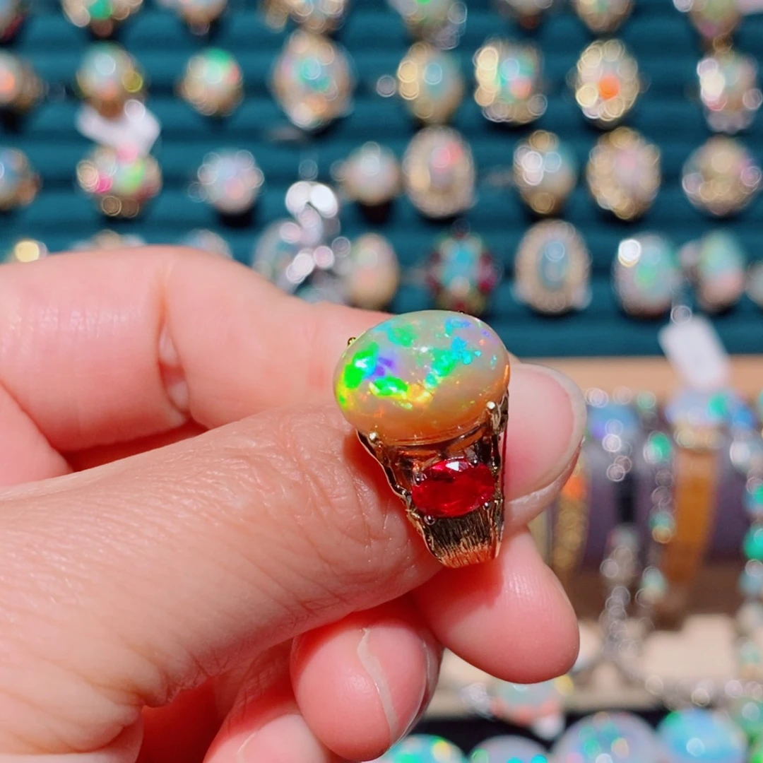 欧泊欧泊戒指银S925镶嵌