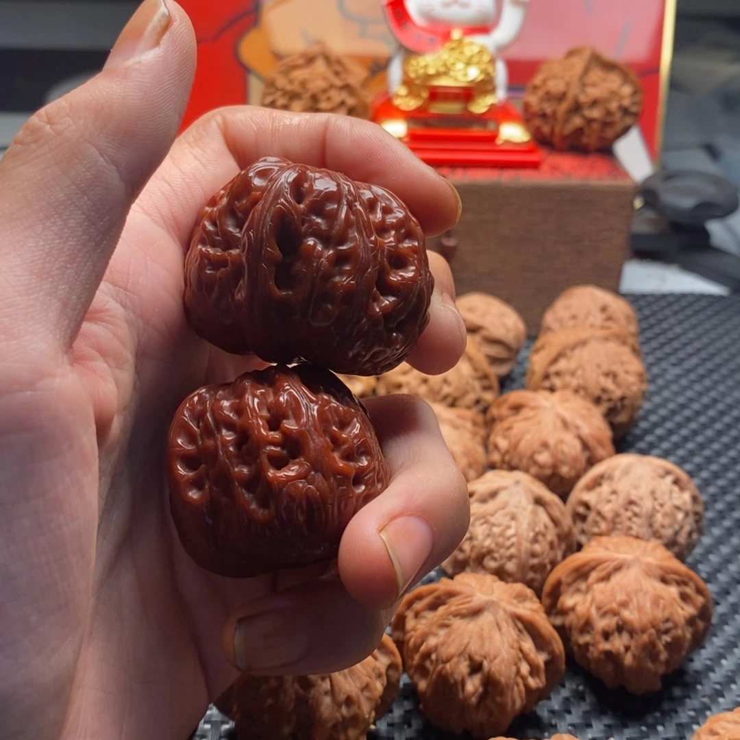 风***舟文玩核桃精品对元宝