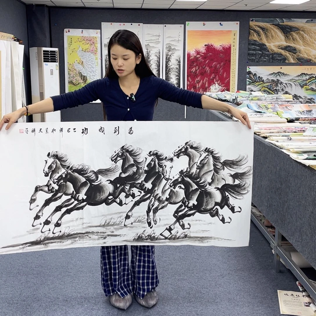 国画作品小姐姐放漏…