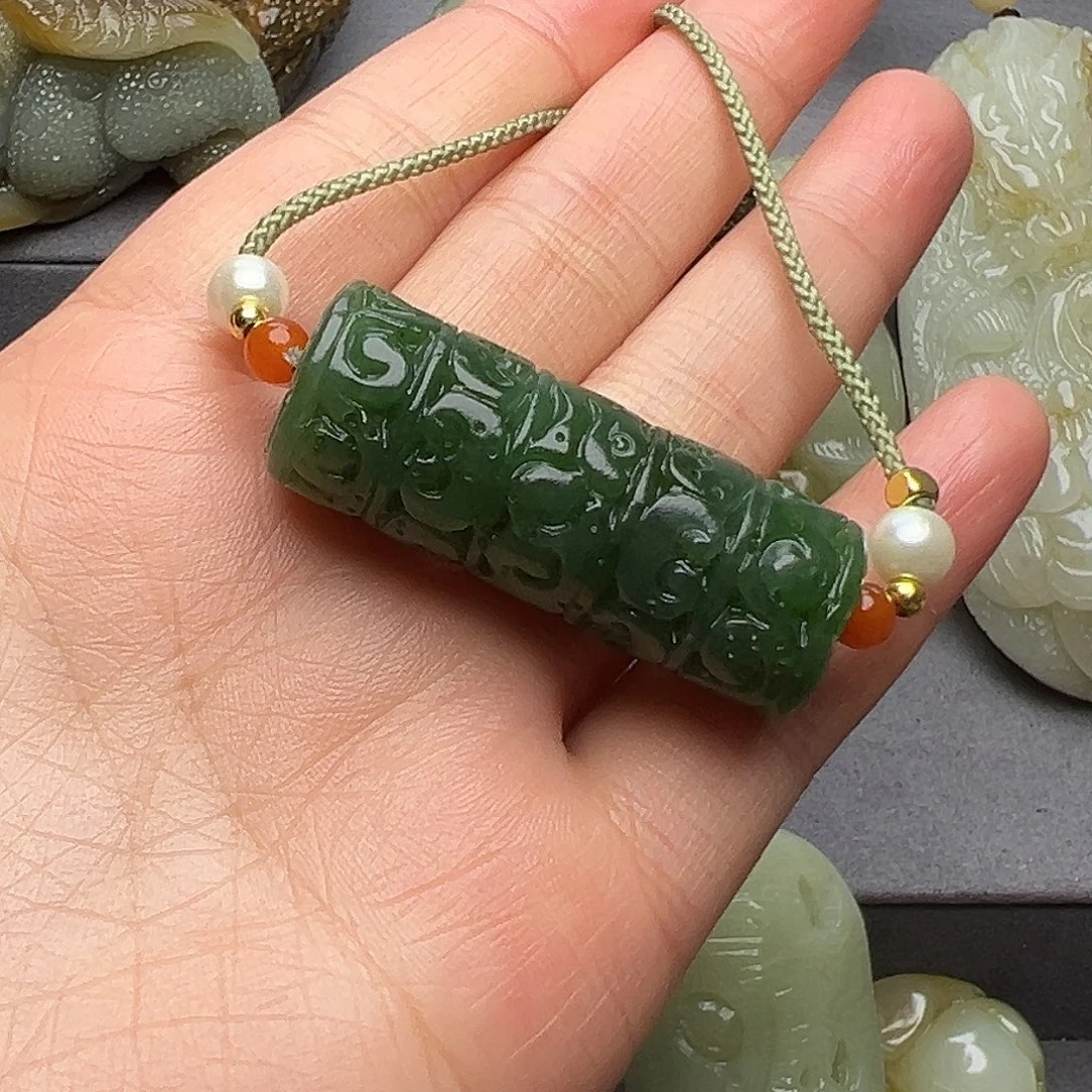 和田玉未镶嵌挂件