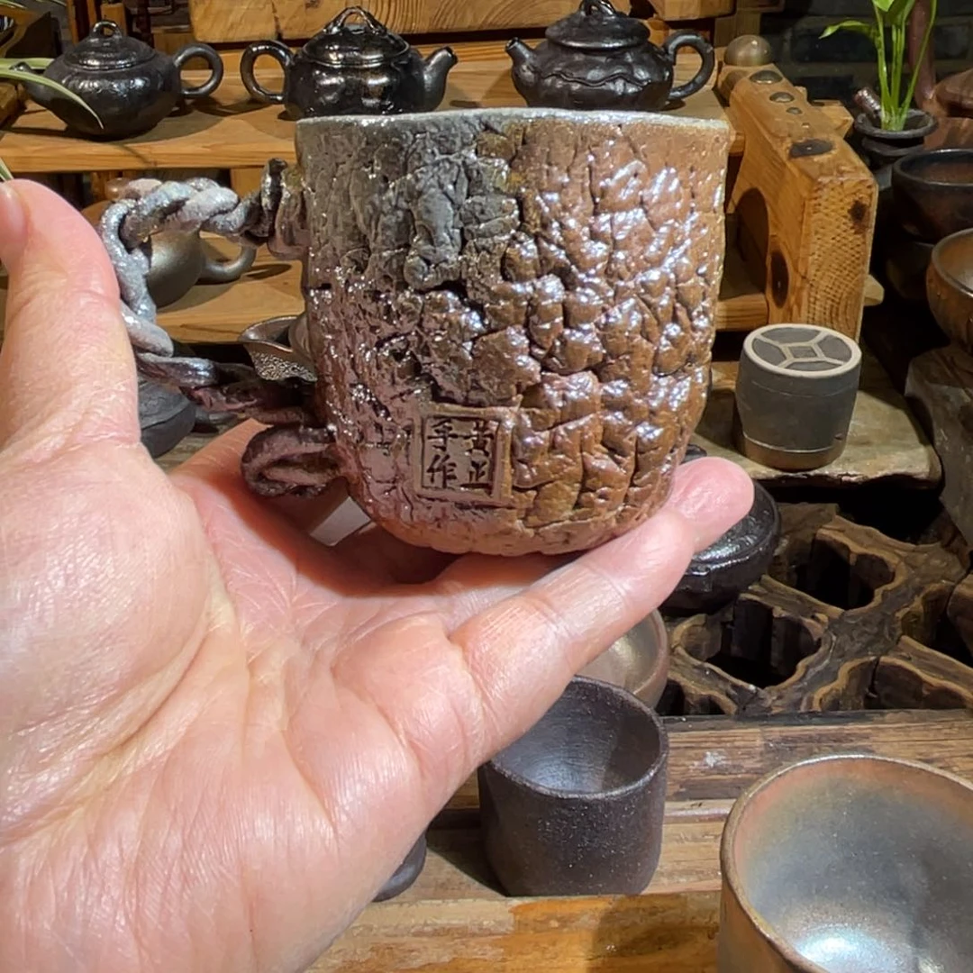 杯?**青云南陶泥高温柴烧茶具