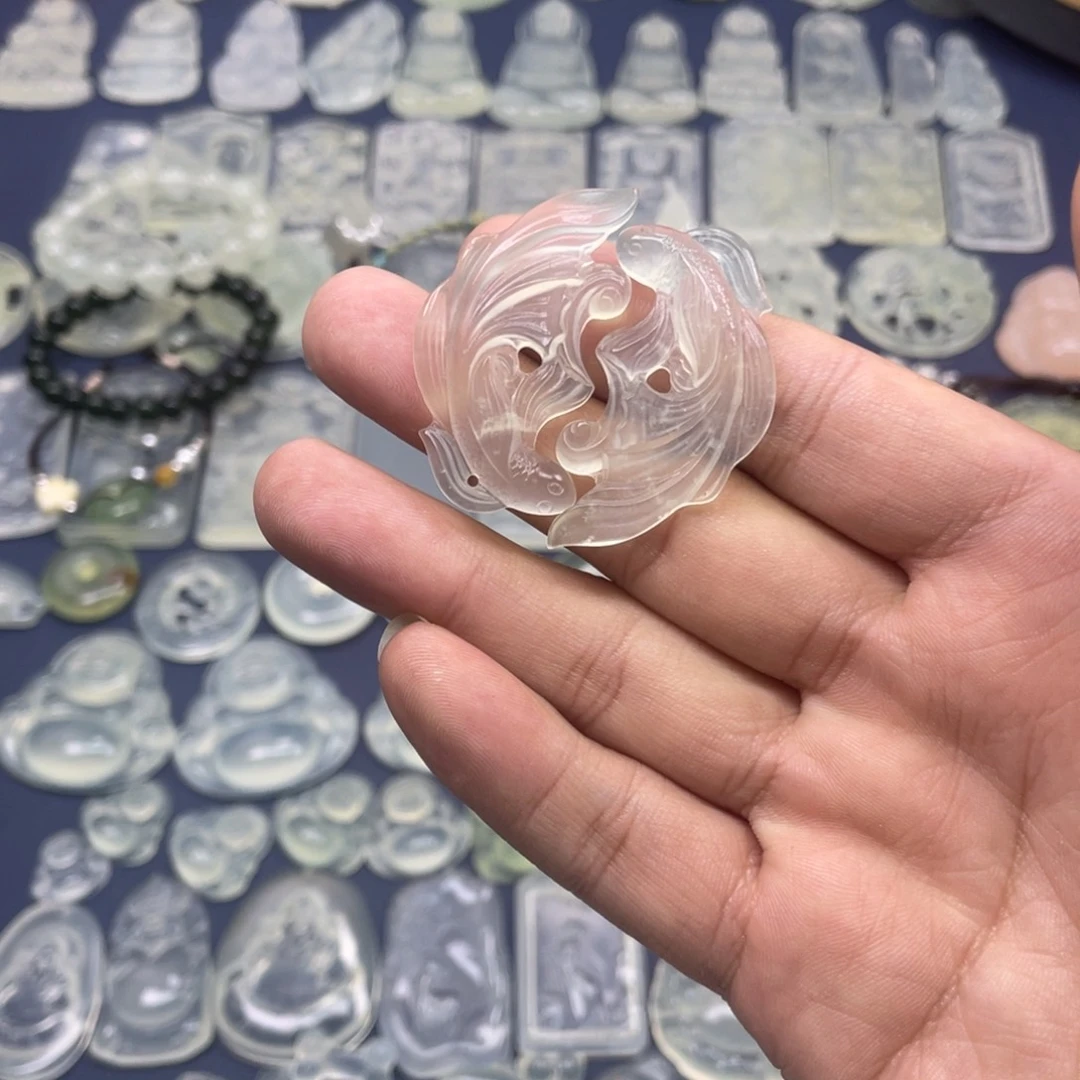 蛇纹石玉未镶嵌多样性随机发一