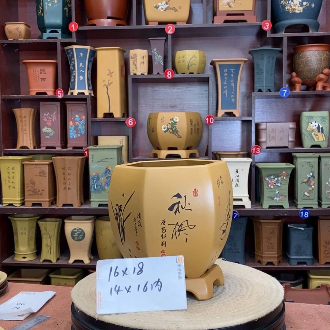 紫砂花盆紫砂花盆