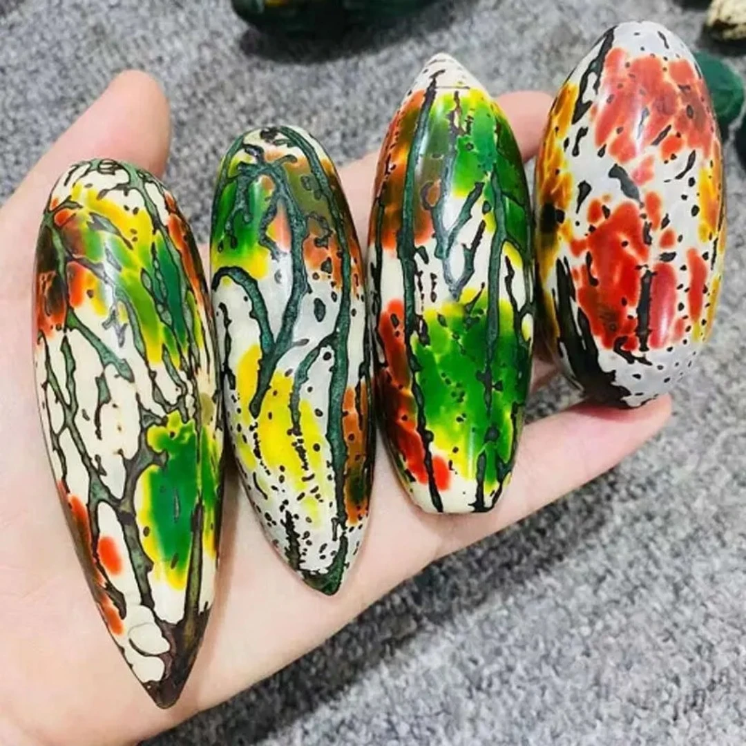 唐三彩千眼菩提果（福禄寿）手工制作成品发货默认手把件！