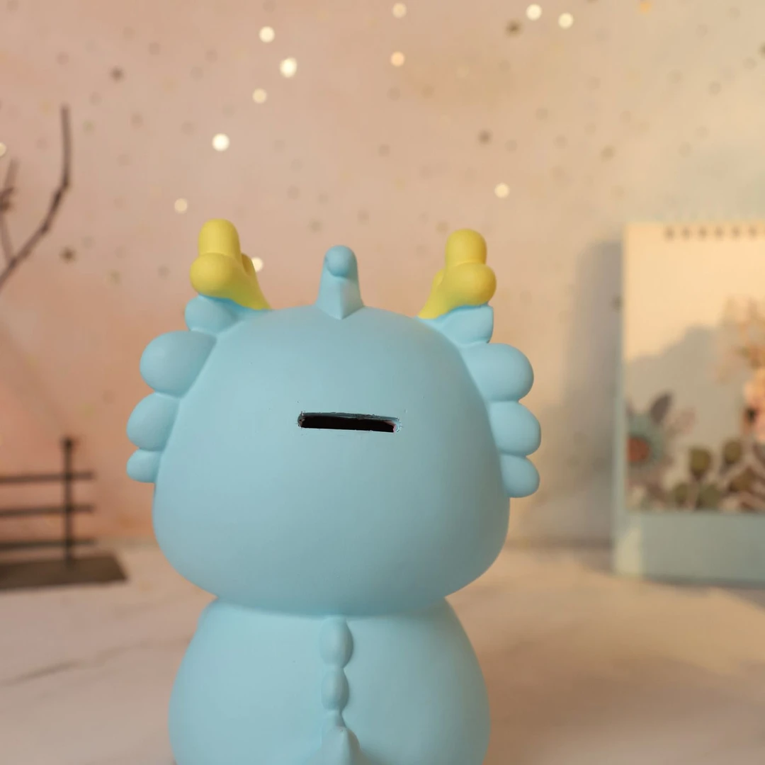 新款生肖龙男女孩防摔存钱罐儿童生日节日礼物家居摆件只进不出