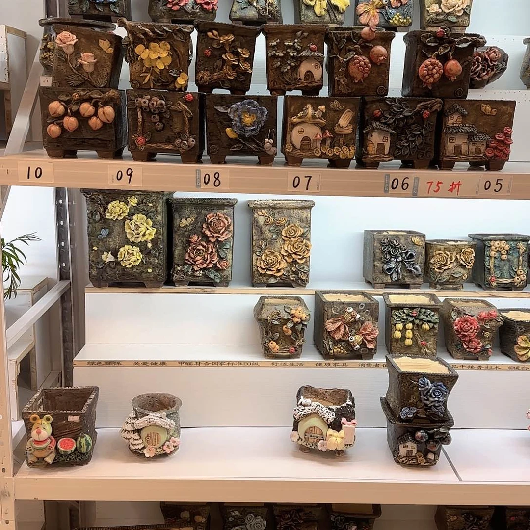 z***儿本默花器麦饭石花盆