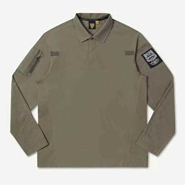 抗皱美式工装风速干长袖T恤