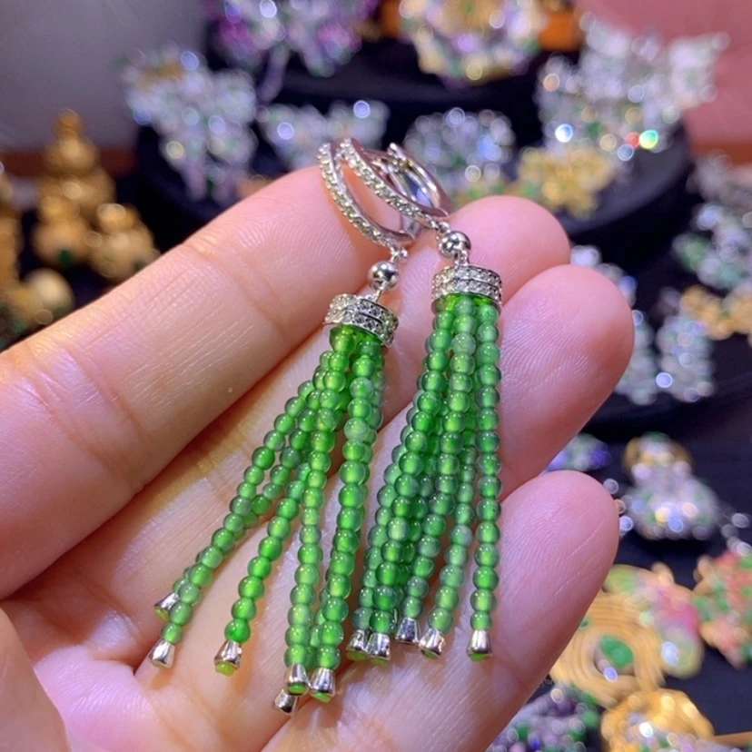 【闪购商品】翡翠挂件银S925镶嵌天然翡翠