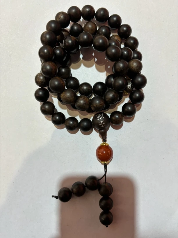 沉香 芽庄横丝软丝黑奇楠长串1.3（双标）